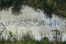 No Border no Nation - an die Wand gesprüht