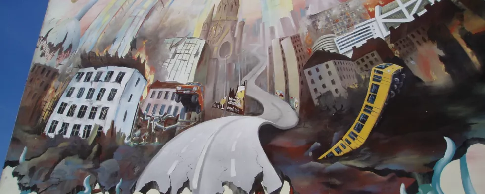 Wandbild Roller Coaster Berlin