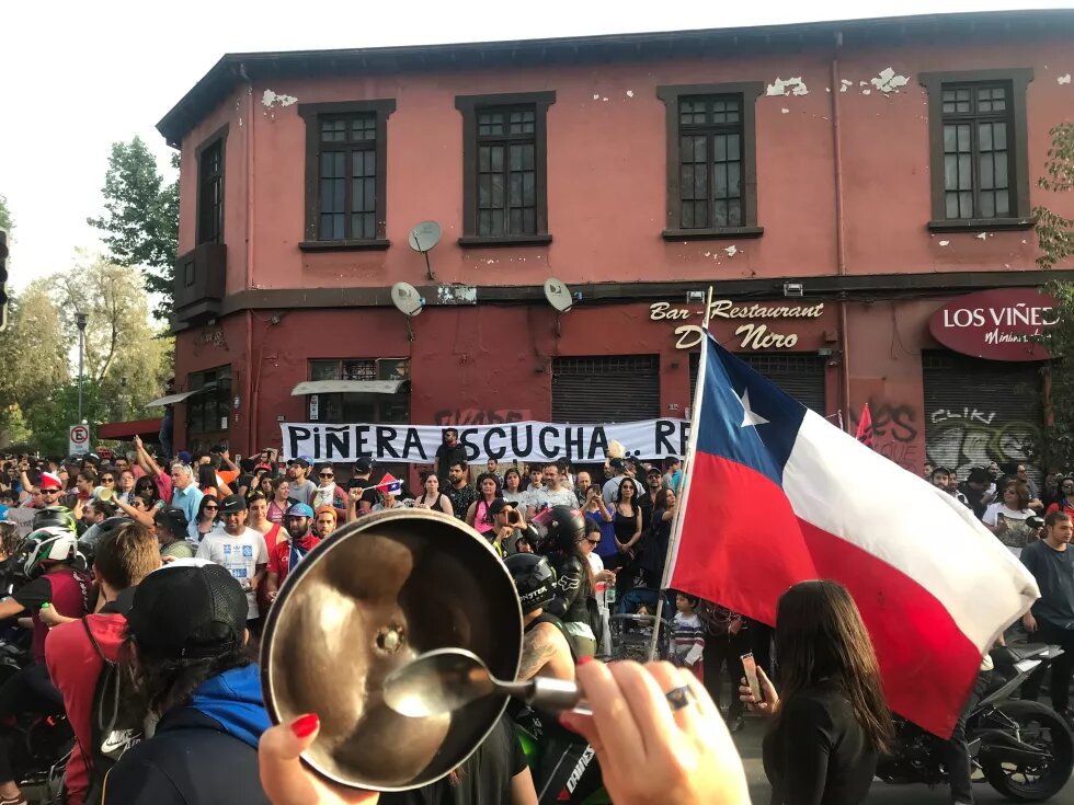 Straßenproteste in Chile 2019