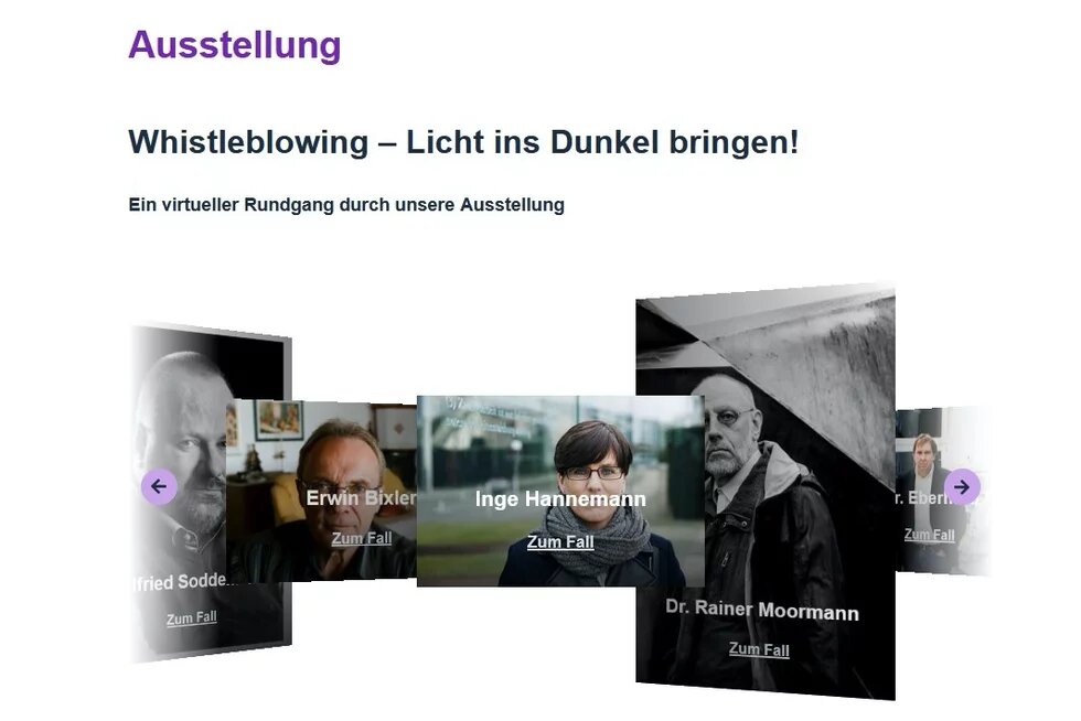 Digitale Ausstellung Whistle Blower Digitale Ausstellung Whistle Blower