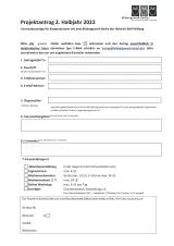 Projektantrag 2.Halbjahr 2022